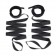 Эротический набор 4PC Bondage Bed Strap   Flogger Kit - Lux Fetish - купить с доставкой в Новом Уренгое