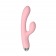 Розовый силиконовый вибратор-кролик - 20,4 см. - Secwell