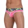 Розовые мужские трусы-слипы с пикантными вырезами под поясом - VAN BAAM купить с доставкой