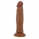 Коричневый фаллоимитатор с подвижной кожей Keon - 21,4 см. - Baile купить с доставкой в интернет-магазине Orgasmix в Новом Уренгое Коричневый фаллоимитатор с подвижной кожей Keon - 21,4 см. - Baile