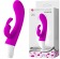 Лиловый вибратор Freda с зайчиком - 18,9 см. - Baile купить в Новом Уренгое с доставкой в Orgasmix.ru Лиловый вибратор Freda с зайчиком - 18,9 см. - Baile