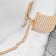 Дизайнерские золотистые наручники Desir Metallique Handcuffs Bijoux - Bijoux Indiscrets - купить с доставкой в Новом Уренгое