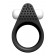 Чёрное эрекционное кольцо LIT-UP SILICONE STIMU RING 1 BLACK - Dream Toys - в Новом Уренгое купить с доставкой