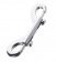 Серебристый двухсторонний карабин TOYFA Metal - ToyFa - купить с доставкой в Новом Уренгое Серебристый двухсторонний карабин TOYFA Metal - ToyFa - купить с доставкой в Новом Уренгое